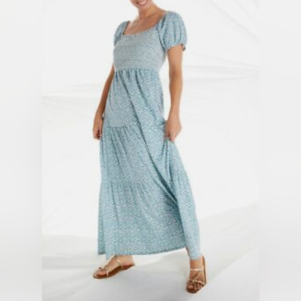 ANTHROPOLOGIE Daily Practice tiered maxi dress Size:S